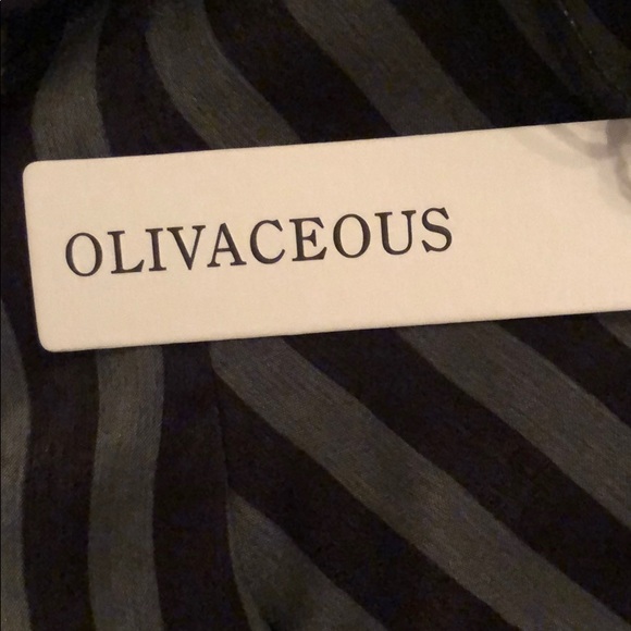 Olivaceous All Striped Out Kimono Duster Green - Picture 5 of 5